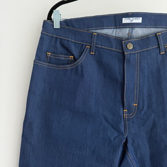 Blue Delta Tom James Jeans Mens 36x36 Denim Stretch Custom Hand Made in USA - Picture 2 of 13